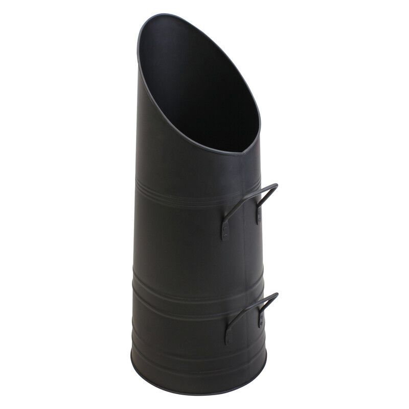 Iron fireside coal scuttle hod bucket - Black - Image 1