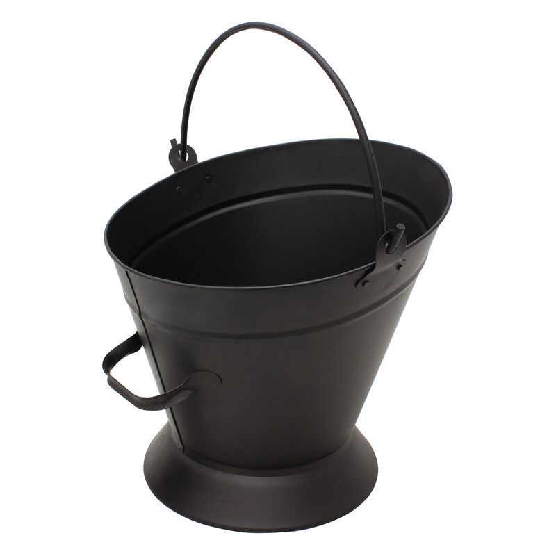 Cheviot Waterloo Iron Fireside Fire Coal Log Bucket - Black - Image 1