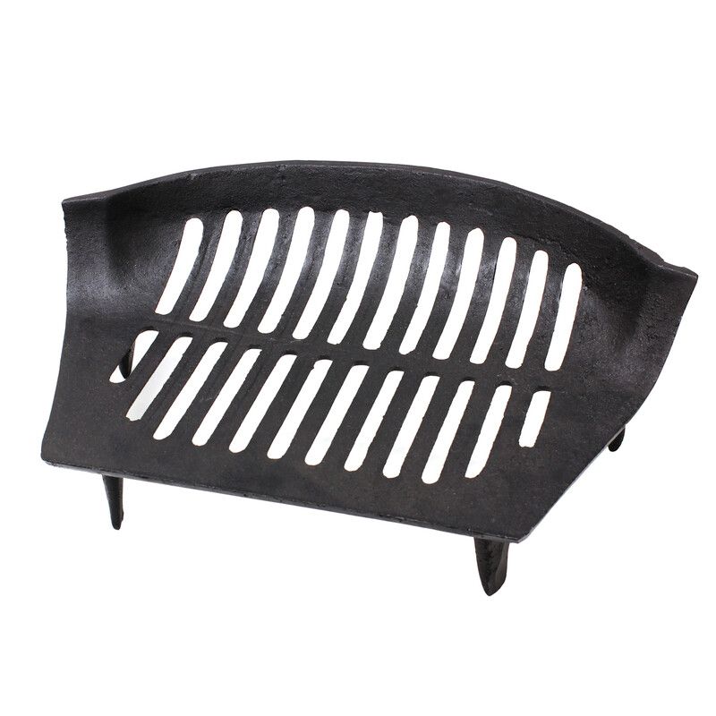JVL Chiltern Cast Iron Fireside Log Coal Fire Grate - Black - Image 1