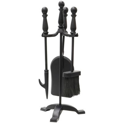 Colchester Contemporary Fireside Companion Set - Black