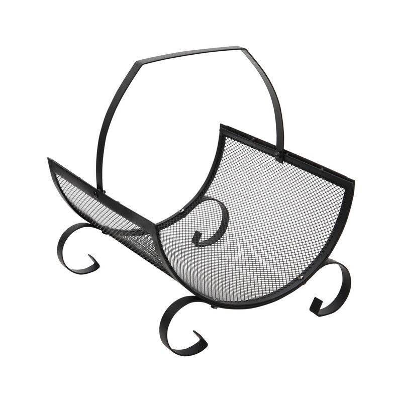 JVL Broughton Log Holder - Black - Image 1