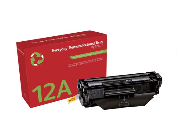 Everyday Mono Remanufactured Toner by Xerox compatible with HP 12A (Q2612A) Standard capacity