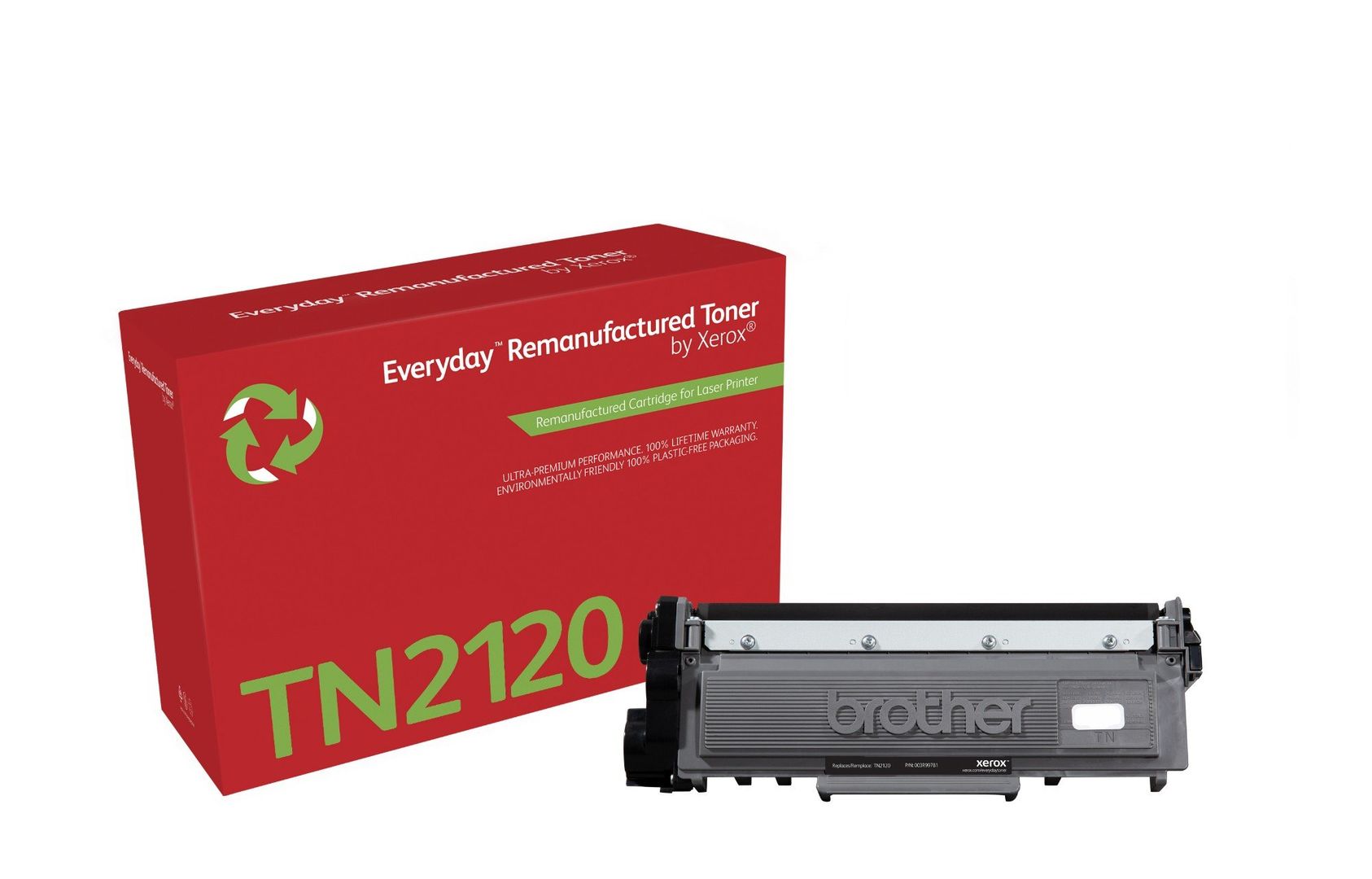 Everyday™ Mono Remanufactured Toner by Xerox compatible with Brother TN2120, High capacity - Image 1