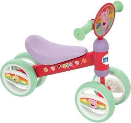 PEPPA PIG Bobble Kids' Ride-On Vehicle - Green & Pink, Pink,Green