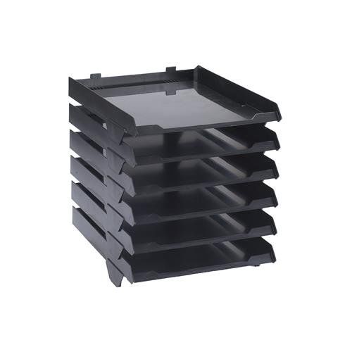 Avery Original A4 6 Tier Paper Stack Organiser W250 x D320 x H300mm Black - 5336BLK - Image 1