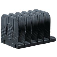 Avery Original Book Rack Extendable 6 Section Black - 66Mlblk - Image 1