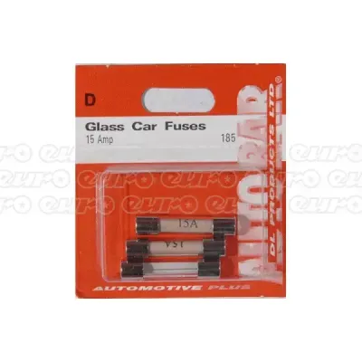 Autobar 15 Amp Glass Fuses 3 Pack - Thumbnail 2