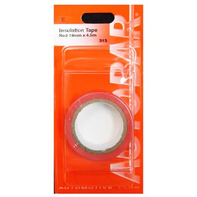 Autobar 19mm x 4.5m Red Insulation Tape