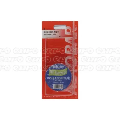 Autobar 19mm x 4.5m Red Insulation Tape - Thumbnail 2