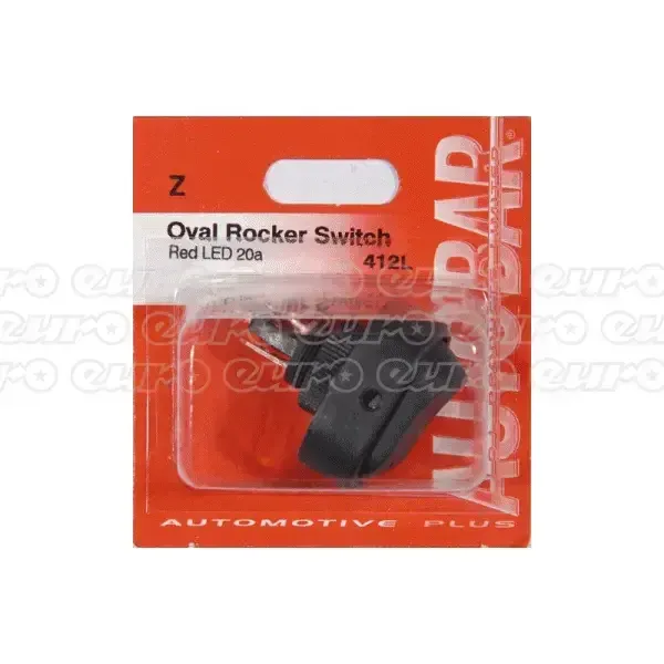 Autobar Rocker Switch Red Led On/off | 412L | Euro Car Parts - Image 1