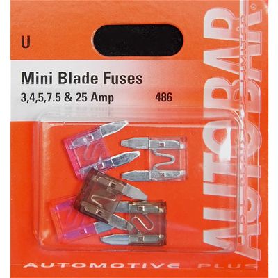 Autobar Assorted Mini Blade Fuses 3 4 5 7.5 & 25 Amp | 486 | Euro Car Parts - Thumbnail 2