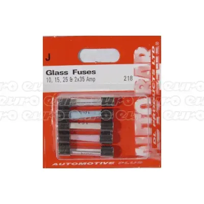 Autobar Assorted 10/15/25 & 35 Amp Glass Fuses 4 Pack - Thumbnail 2