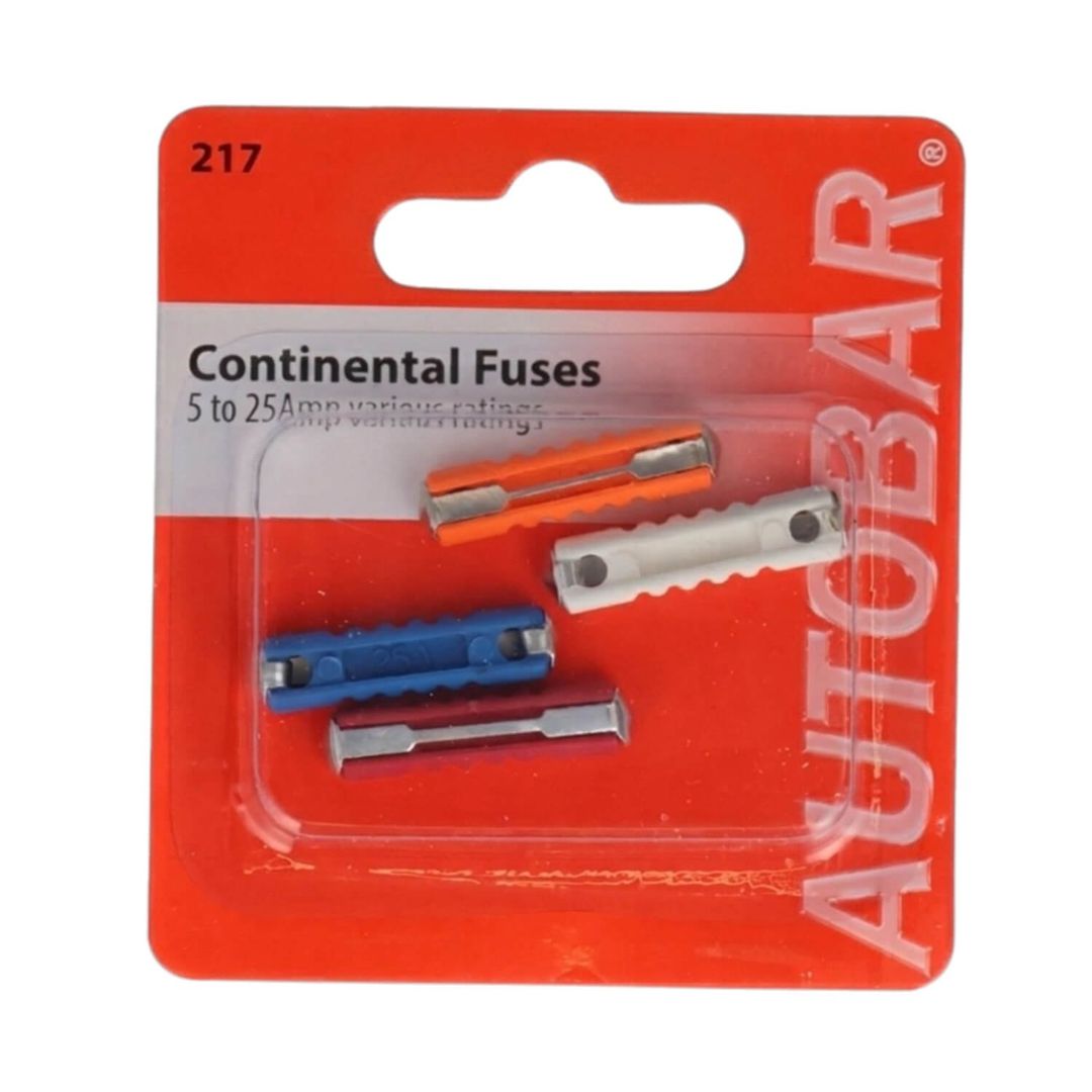 Autobar Assorted 5-25 Amp Ceramic Fuses 4 Pack - Image 1