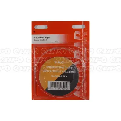 Autobar 19mm x 20m Black Insulation Tape - Thumbnail 2