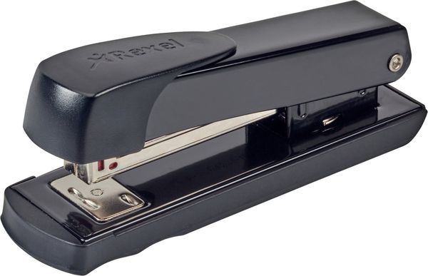 Rexel Meteor Half Strip Stapler Black