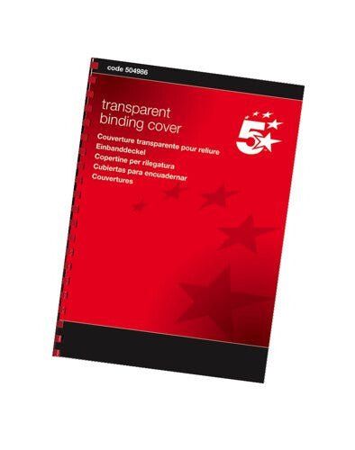 5Star 504986 binding cover A4 PVC Transparent 100 pc(s) - Image 1