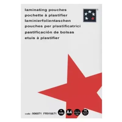 5Star 906071 laminator pouch 100 pc(s) - Thumbnail 2