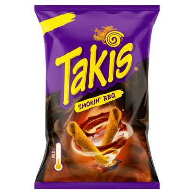 Takis Smokin' BBQ Flavour Corn Snack 180g - Thumbnail 2