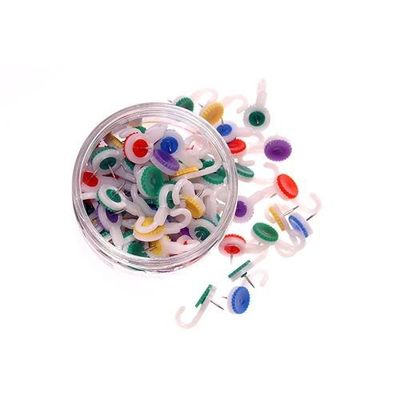 Valuex Hook Push Pin Assorted Colours (Pack 100) - 20581