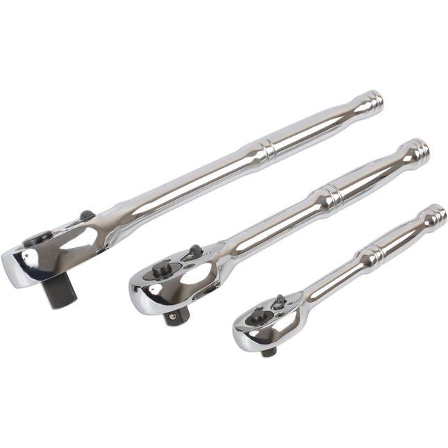 Laser Laser 6421 3 Piece 1/4'' / 3/8'' / 1/2'' Drive Ratchet Set - Image 1