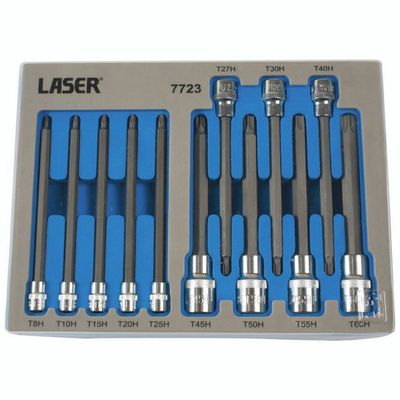Laser Laser 7723 12 piece Tamperproof Torx® Set 135mm Long