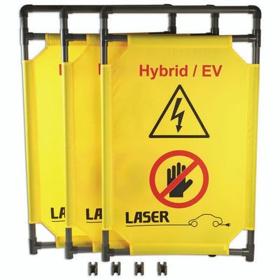 Laser Laser Hybrid/EV Folding Safety Barrier
