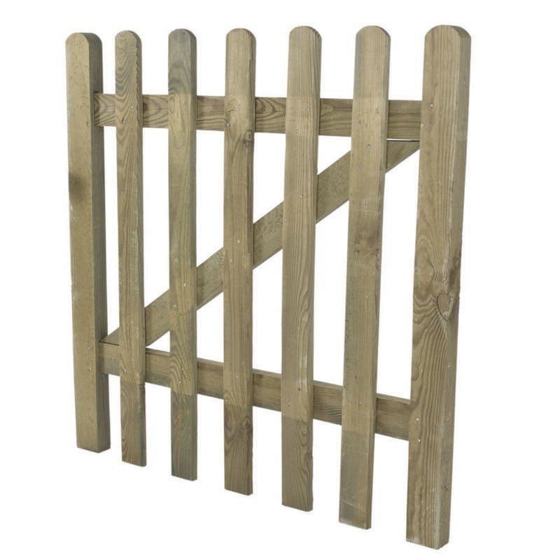 3ft High Forest Pressure Treated Grooved Pale Gate - Image 1