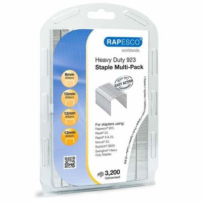 Rapesco 923 Galvanised Staples pack 800 staples