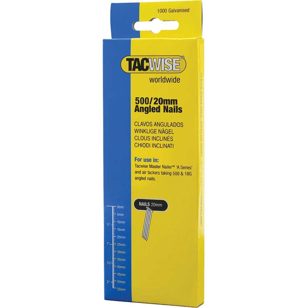 Tacwise 0484 500 18 Gauge 45Mm Angled Nails (Pack 1000) - Image 1