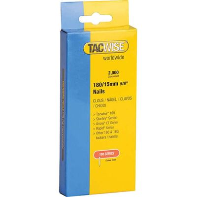 Tacwise 0359 180 18 Gauge 15Mm Nails (Pack 2000)