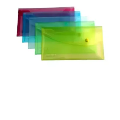 Rapesco Foolscap Pastel Popper Wallet Assorted Polypropylene (PP) DL - Thumbnail 2