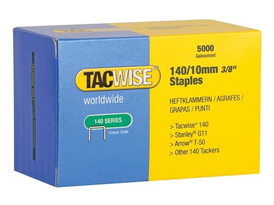 Tacwise Tacwise 0342 Type 140/10mm Heavy Duty Galvanised Staples, x 5000