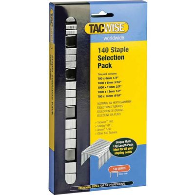Tacwise 0350 140 Heavy-Duty Staples (Type T50 G) Selection (Pack 4400)