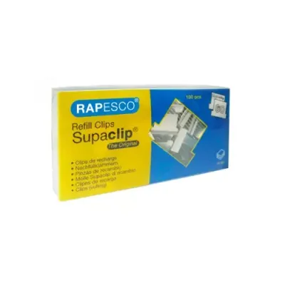 Rapesco Supaclip 60 document clip Stainless steel 100 pc(s) - Thumbnail 2