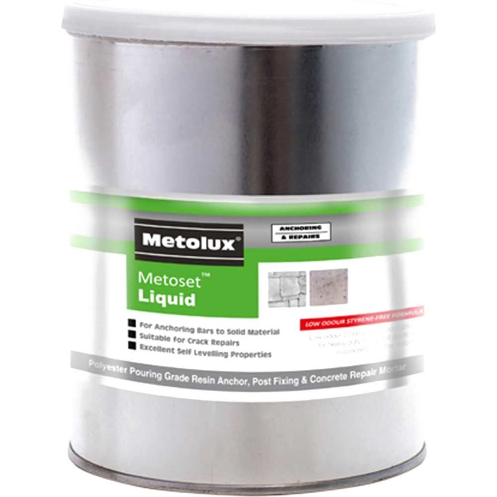 Metolux 2 Part Metoset Liquid Polyester Mortar Crack Repair 1kg - Image 1