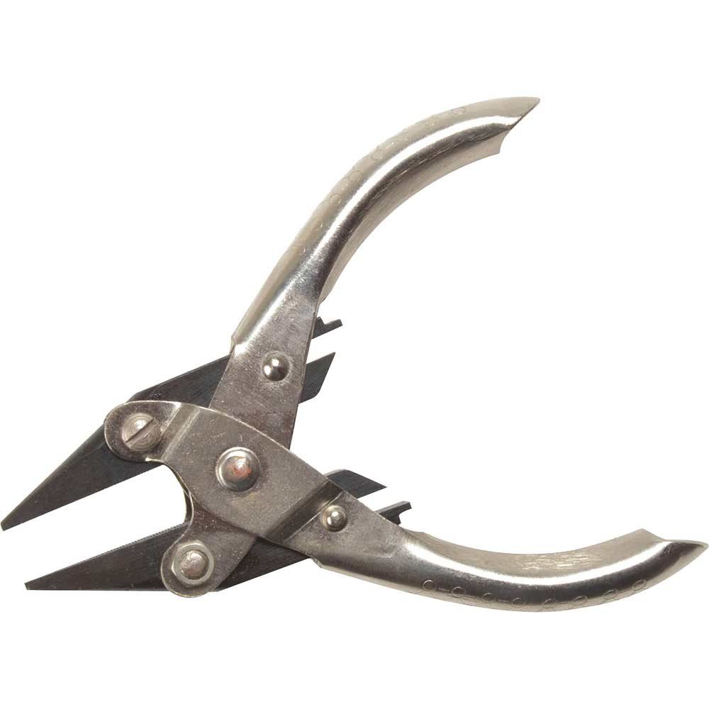 Maun 4330-125 Snipe Nose Parallel Pliers Serrated Jaws 125Mm - Image 1