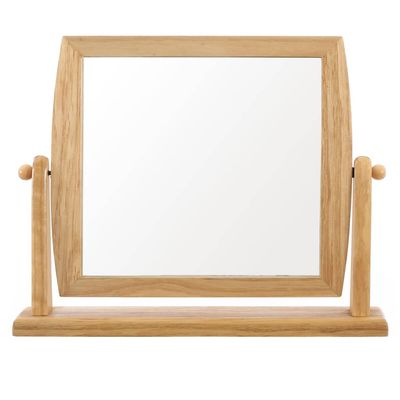 Wooden Frame Swivel Mirror - Natural