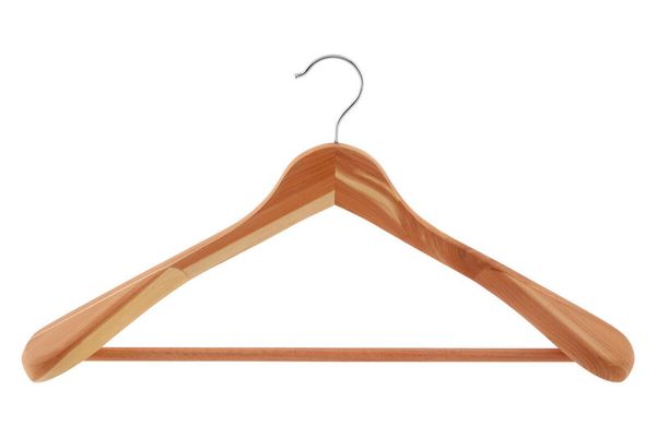 The Dandy Sparrow Cedar Wood Trouser Rail Clothes Hanger - Natural