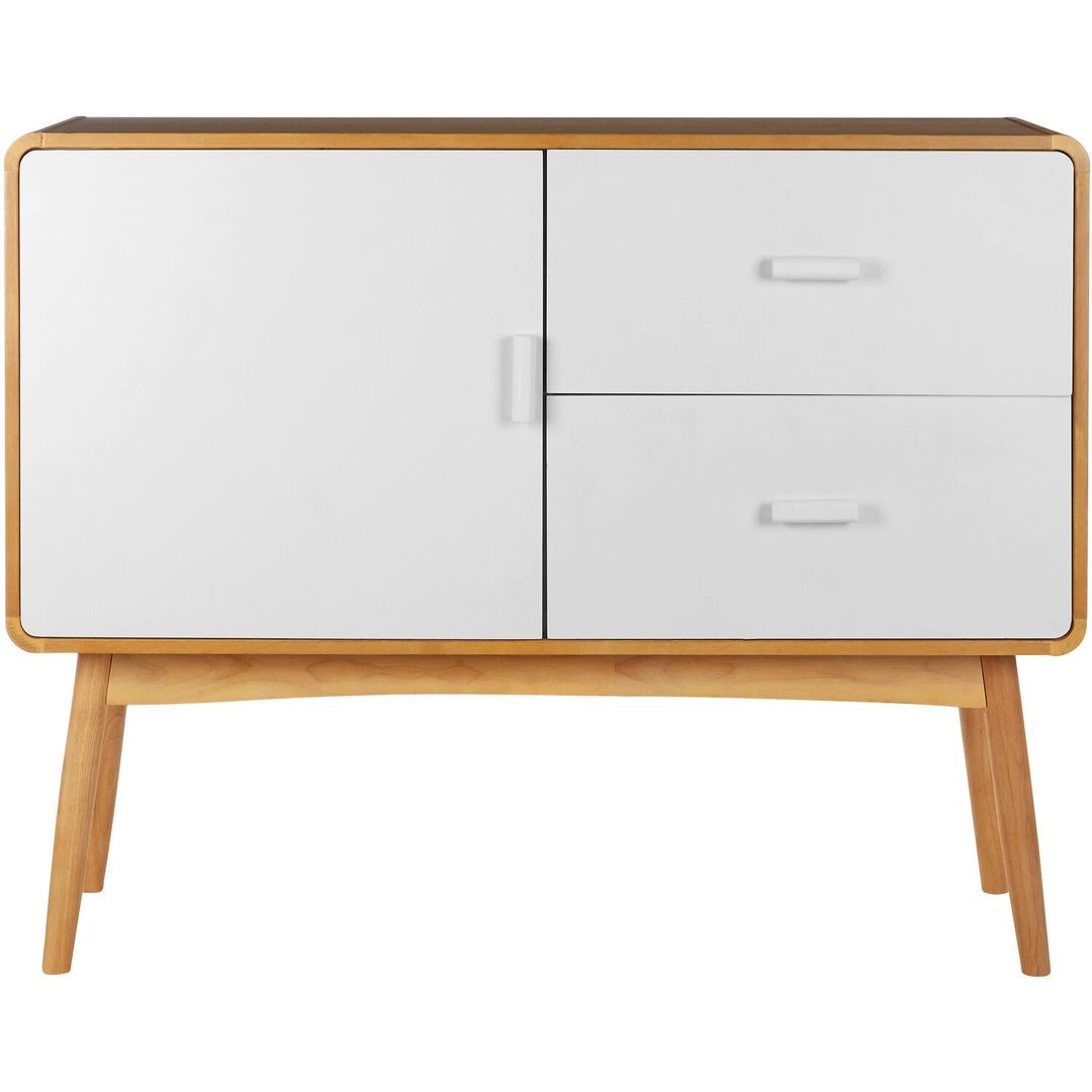 Malmo 1 Door And 2 Drawers Sideboard - White - Image 1