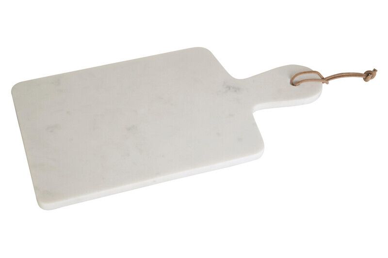 Kindia Curved Handle Marble Paddle Board - White - Image 1