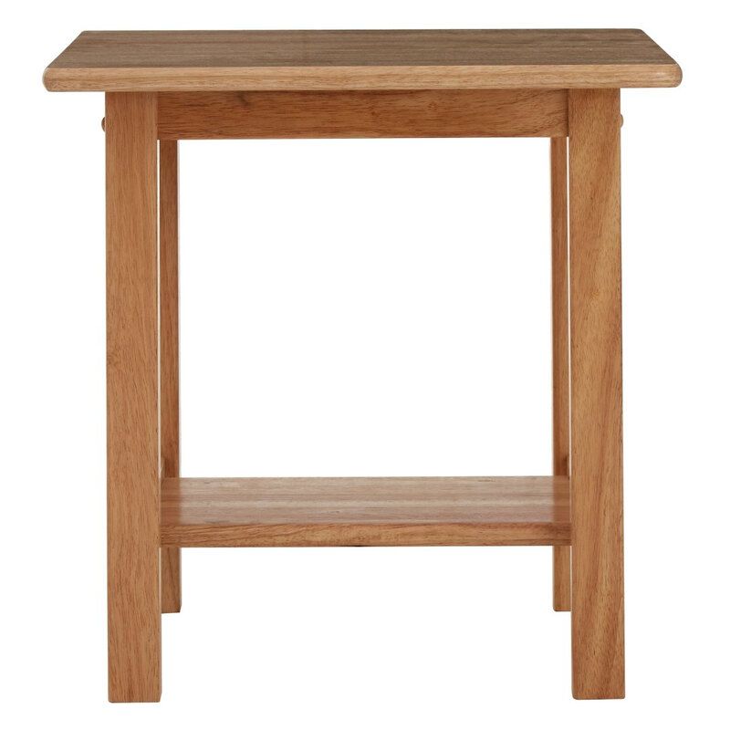 Selby Natural Square Side Table - Brown - Image 1