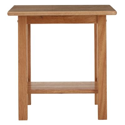 Selby Natural Square Side Table - Brown