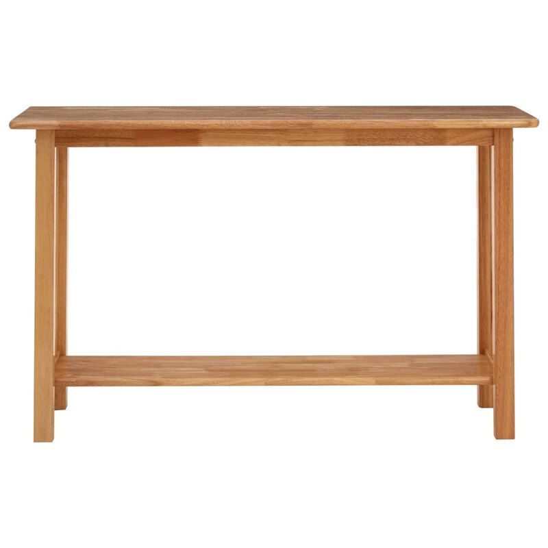 Selby Natural Rectangular Console Table - Brown - Image 1