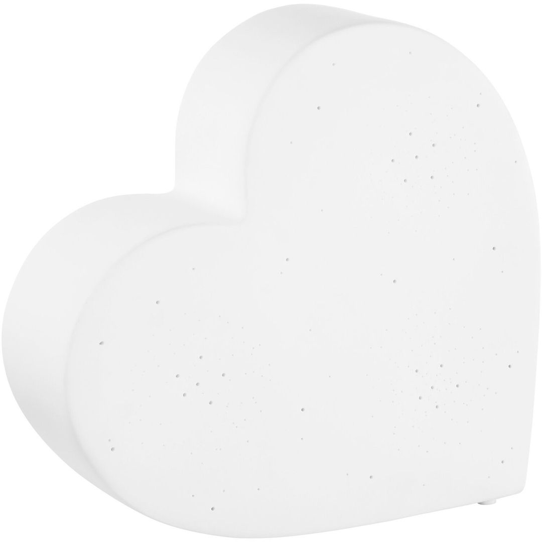 Ola Kids Heart Ceramic Night Light - White - Image 1