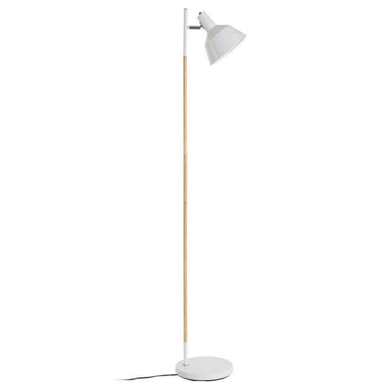 Bryant White Metal and Metal Floor Lamp - White - Image 1