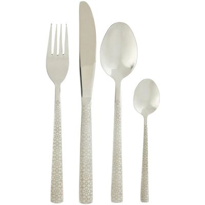 Avie Casablanca 24 Piece Cutlery Set - Silver