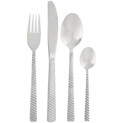 Avie Candy 16 Piece Cutlery Set - Silver