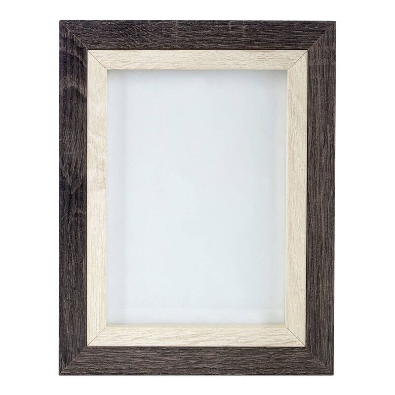 Maren Box 5 x 7 Two Tone Photo Frame - Grey - Image 1