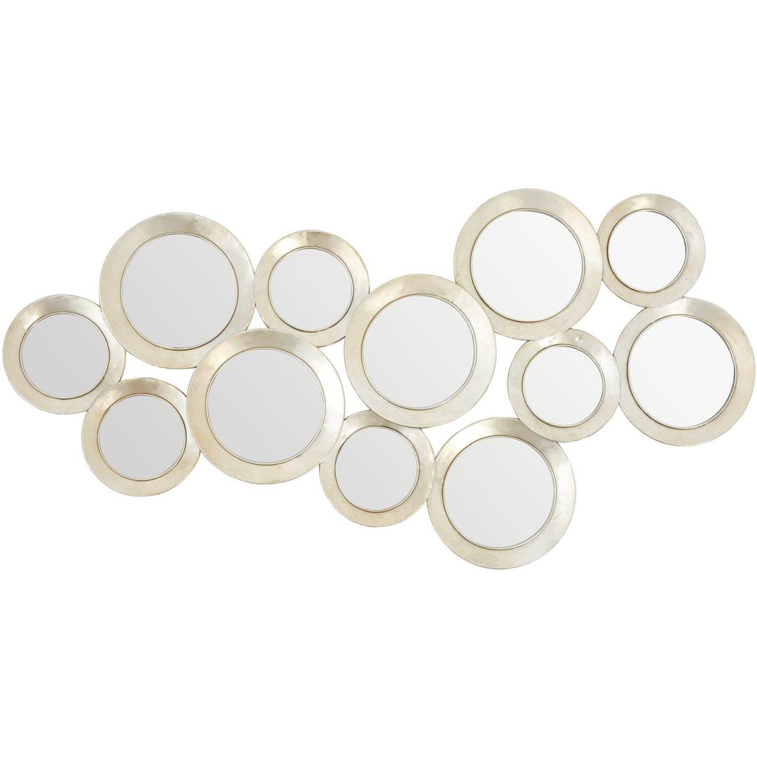 Matera Round Wall Mirror - Silver - Image 1