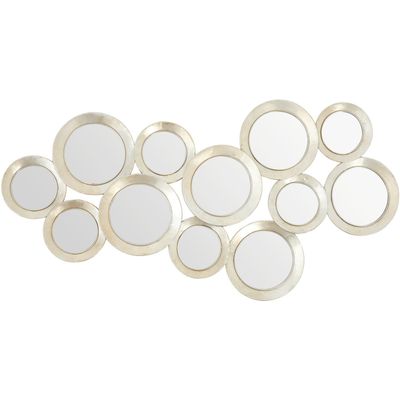 Matera Round Wall Mirror - Silver